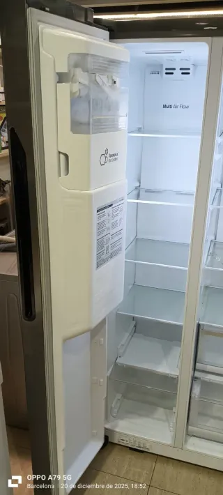 Nevera Americana LG Acero Inoxidable