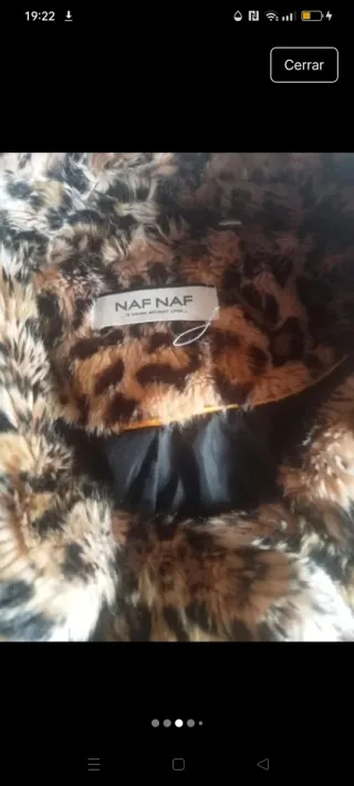 Chaquetón leopardo NAF NAF T.38