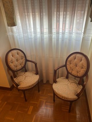 Juego de 2 Sillas de Comedor Tapizadas
