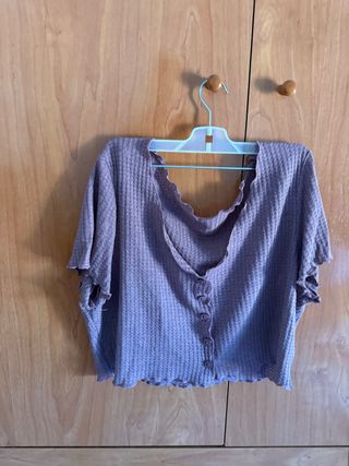 Top mujer morado
