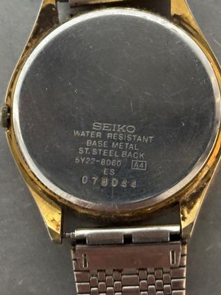 Reloj Seiko Vintage Oro y Plata