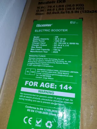 Monopatín Eléctrico IX8