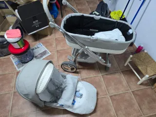 Carricoche Bebecar Completo Gris