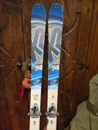 Sci da sci di fondo K2 con attacco Dynafit + pelli