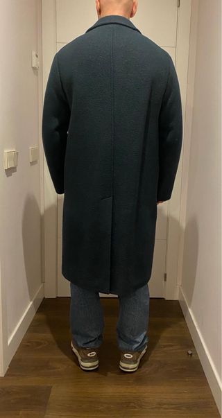 Abrigo Zara Verde Oscuro Talla M