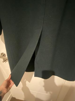 Abrigo Zara Verde Oscuro Talla M