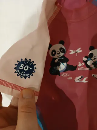 Traje neopreno bebé niña piscina mar SPF 50+