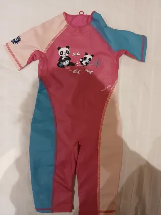Traje neopreno bebé niña piscina mar SPF 50+