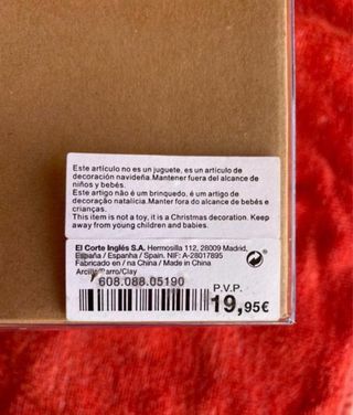 CUADRO PAPA NOEL NUEVO MARCO ADORNO CORTE INGLÉS