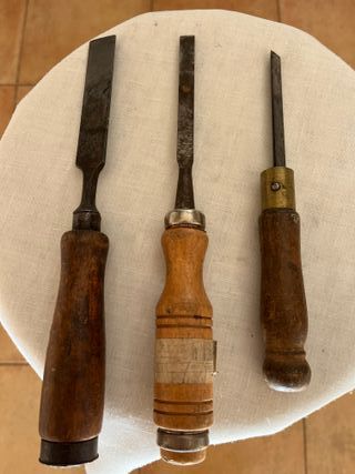 3 Formones Carpintero (2cm y 1cm)