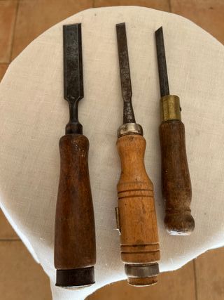 3 Formones Carpintero (2cm y 1cm)
