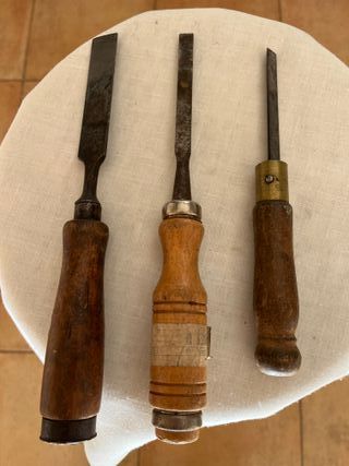 3 Formones Carpintero (2cm y 1cm)