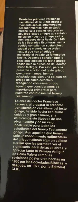 Nuevo Testamento interlineal griego-español