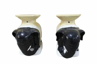 Par Elefantes Vintage Decorativos