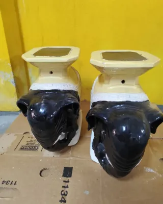 Par Elefantes Vintage Decorativos