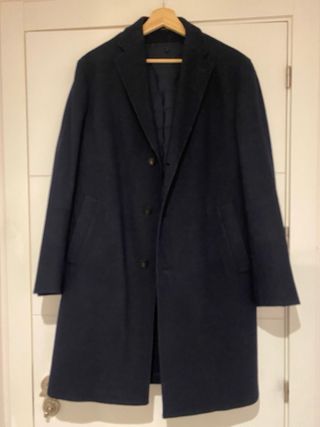 Abrigo Massimo Dutti Forro Desmontable Azul