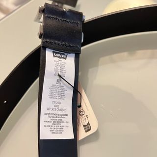 Cintura Levi's Uomo nuovo in pelle nera taglia 100