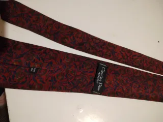 Corbata Christian Dior. Estampada