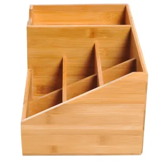 Organizador Escritorio Bambú Cajones