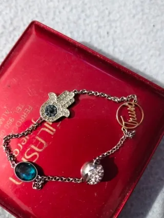 Pulsera Swarovski Mano de Fátima Ojo Turco