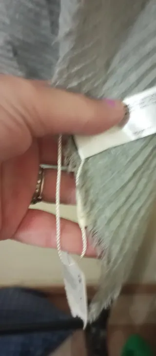 Conjunto pañuelos y bufanda gris y blanco