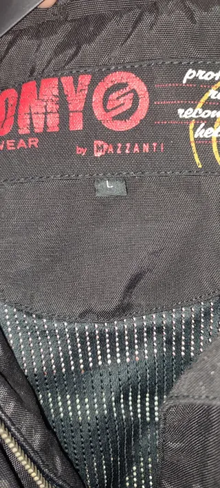 Giubbotto moto Suomy nero/rosso