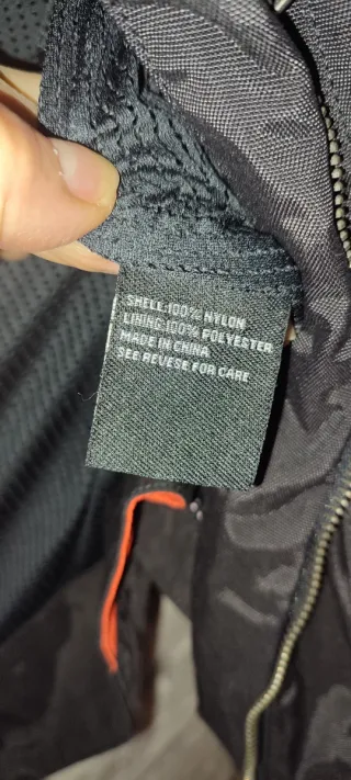 Giubbotto moto Suomy nero/rosso