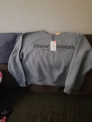 Sudadera Gris New Season Talla XL
