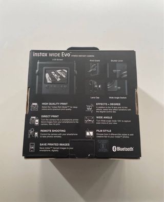 Fujifilm Instax WIDE EVO Cámara Híbrida Negra