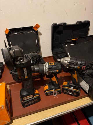 Radial, Taladro y Martillo Percutor WORX 20V