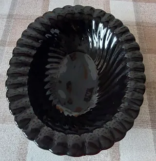 Vaso in ceramica scura