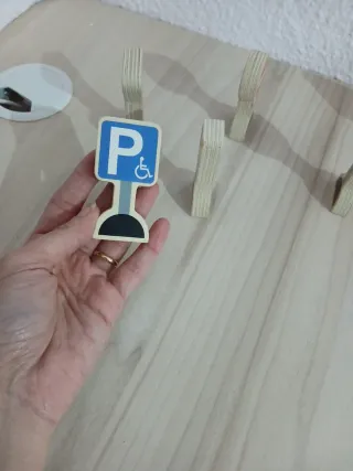 Señales de tráfico de madera para niños