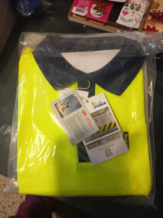 Camiseta de trabajo JUBA amarilla Talla M