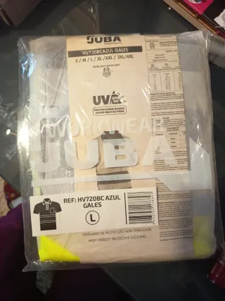 Camiseta de trabajo JUBA amarilla Talla M