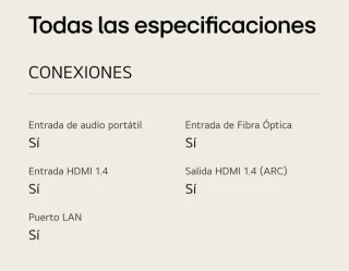 Barra de Sonido LG SK6F Negra