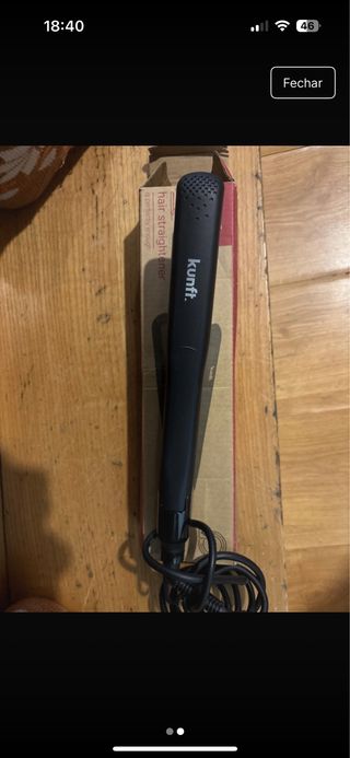 Prancha de Cabelo Kunft Preta