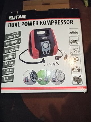 Compresor EUFAB Dual Power 12V/230V