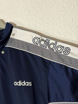 Chaqueta Adidas Retro Azul y Gris