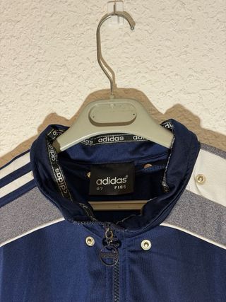 Chaqueta Adidas Retro Azul y Gris