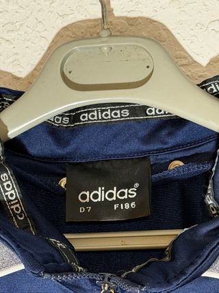 Chaqueta Adidas Retro Azul y Gris