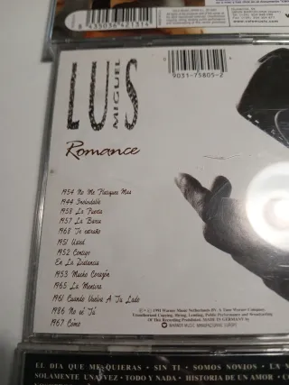 Lote 3 CDs Latinos: Manuel Carrasco, Luis Miguel