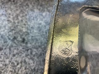 Licorera Vintage Cristal y Estaño Uvas Italiana