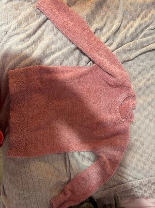 Jersey rosa suave de punto