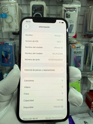 iPhone 12 128GB/100% bat factura garantía
