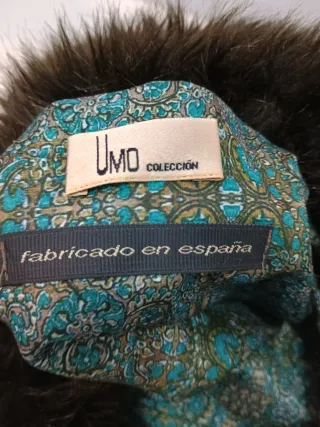 Bolso de pelo marrón y negro