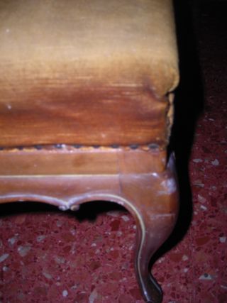 Banco tapizado madera con muelles