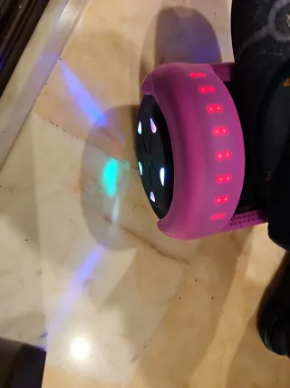 Hoverboard Rosa con Bolsa y cable de carga. Luces