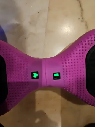 Hoverboard Rosa con Bolsa y cable de carga. Luces