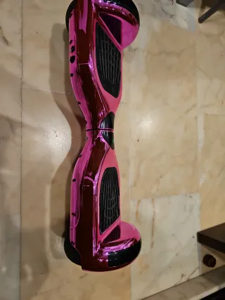 Hoverboard Rosa con Bolsa y cable de carga. Luces