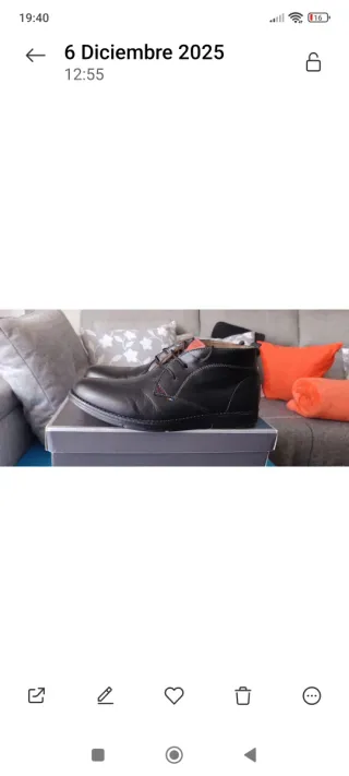 Botines de piel hombre talla 43